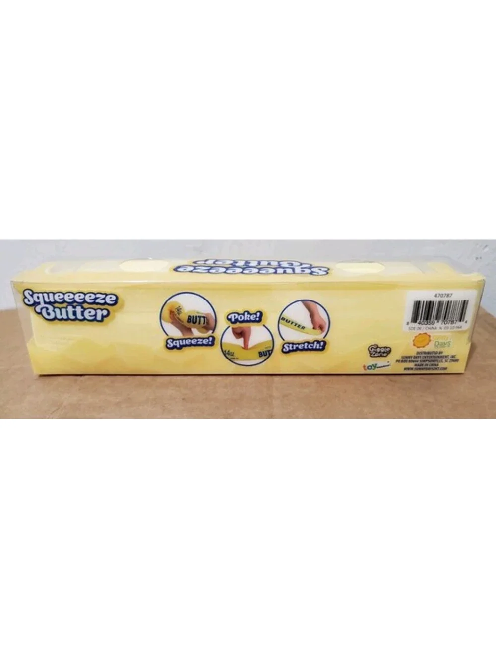 Sunny Days Squeeeeze Butter 14oz Salted Stretch Toy Giggle Zone Tiktok Viral